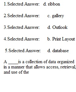 Computer applications-Quiz 1